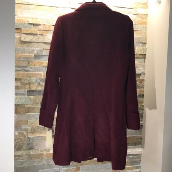 Trina Turk Fiona Asymmetrical Wool Blend Coat - Picture 5 of 10